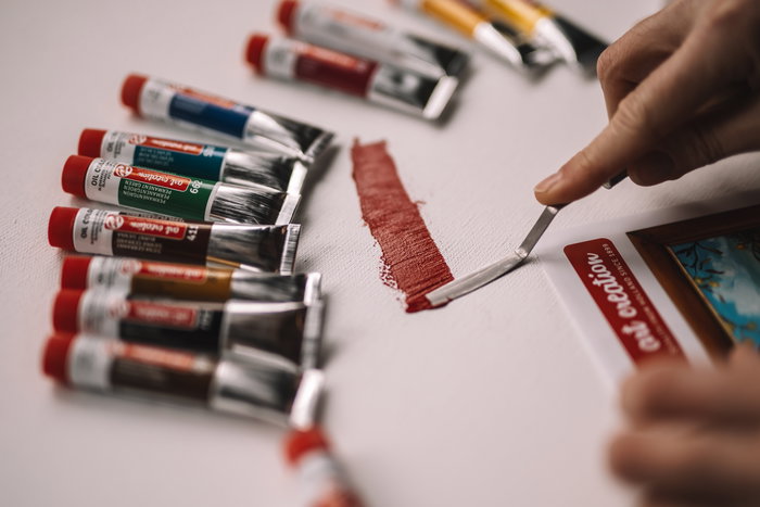 Talens Art Creation Set de Iniciación de Pintura al Óleo con 12 Tubos de 12 ml